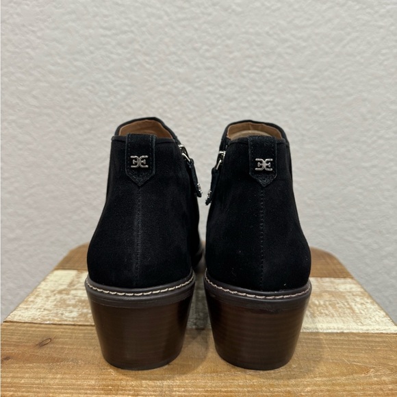 Sam Edelman Pry e Black Suede Ankle Boots Size 10.5 - Picture 8 of 10